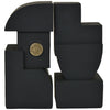 Figura Deco Abstracta Negra Bookends