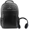 Mochila Portalaptop Perfect Choice Folk Negra+ Audífonos Bt Gris