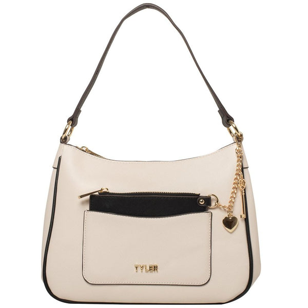 Bolso Shoulder Bag Beige / Negro Tyler
