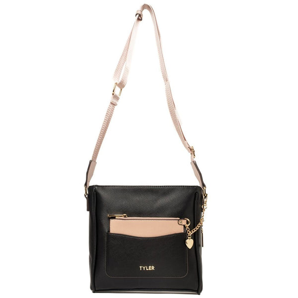 Bolso Crossbody Negro/rosa Tyler
