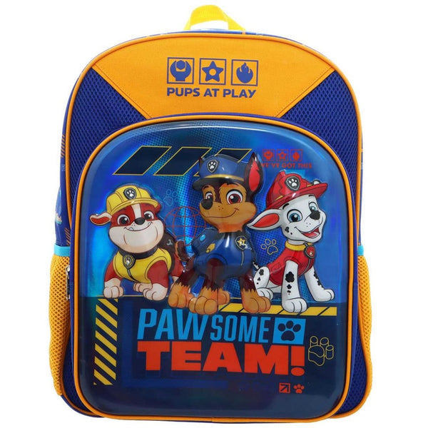 Mochila 3D Metálico Luz Prim Nick Paw Patrol Ruz