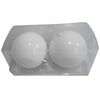 Caja Esfera Blanca Brillosa 14Cm 2Pz