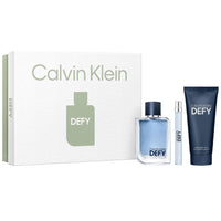 Set Fragancia para Hombre Calvin Klein Defy Edt 100 Ml + Gel de Ducha + Mini