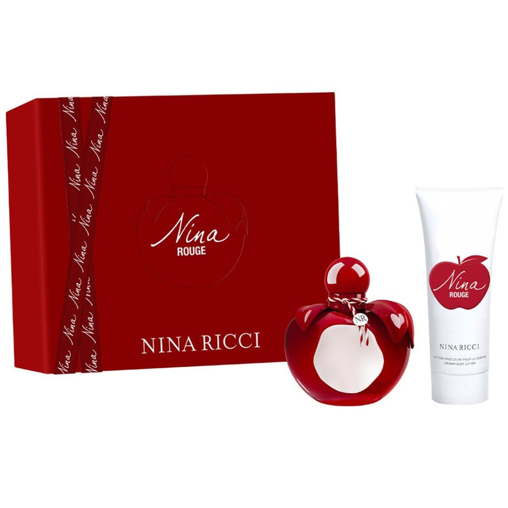 Fragancia Set Nina Ricci Nina Rouge Edt 80 Ml + Body Lotion 75 Ml para Mujer