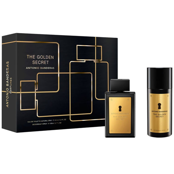 Antonio Banderas Golden Secret Set para Hombre Fragancia Edt 100Ml + Desodorante 150Ml