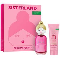 Benetton Sisterland Pink Raspberry Set para Mujer Fragancia Edt 80Ml + Body Lotion 75Ml