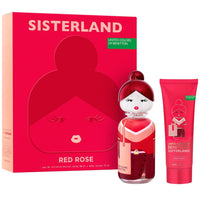 Benetton Sisterland Red Rose Set para Mujer Fragancia Edt 80Ml + Body Lotion 75Ml