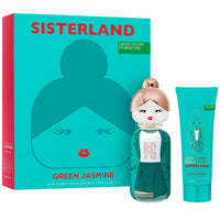 Benetton Sisterland Green Jasmine Set para Mujer Fragancia Edt 80Ml + Body Lotion 75Ml